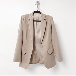 Trendy One-Button Khaki Blazer Small/Medium